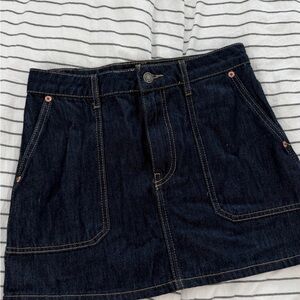Stradivarius Indigo Denim Skirt